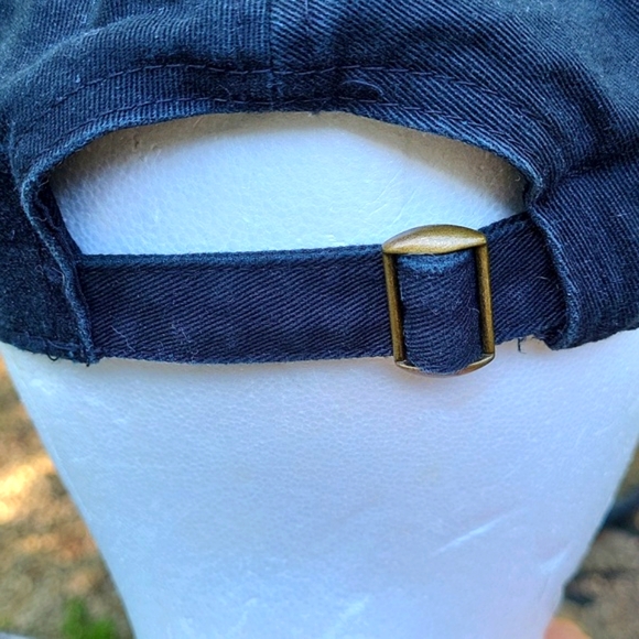 Off The Hook fishing cap, black w blue embroidered fish and hook,adjustable back - Picture 5 of 10